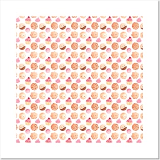 cute sweets pattern Posters and Art